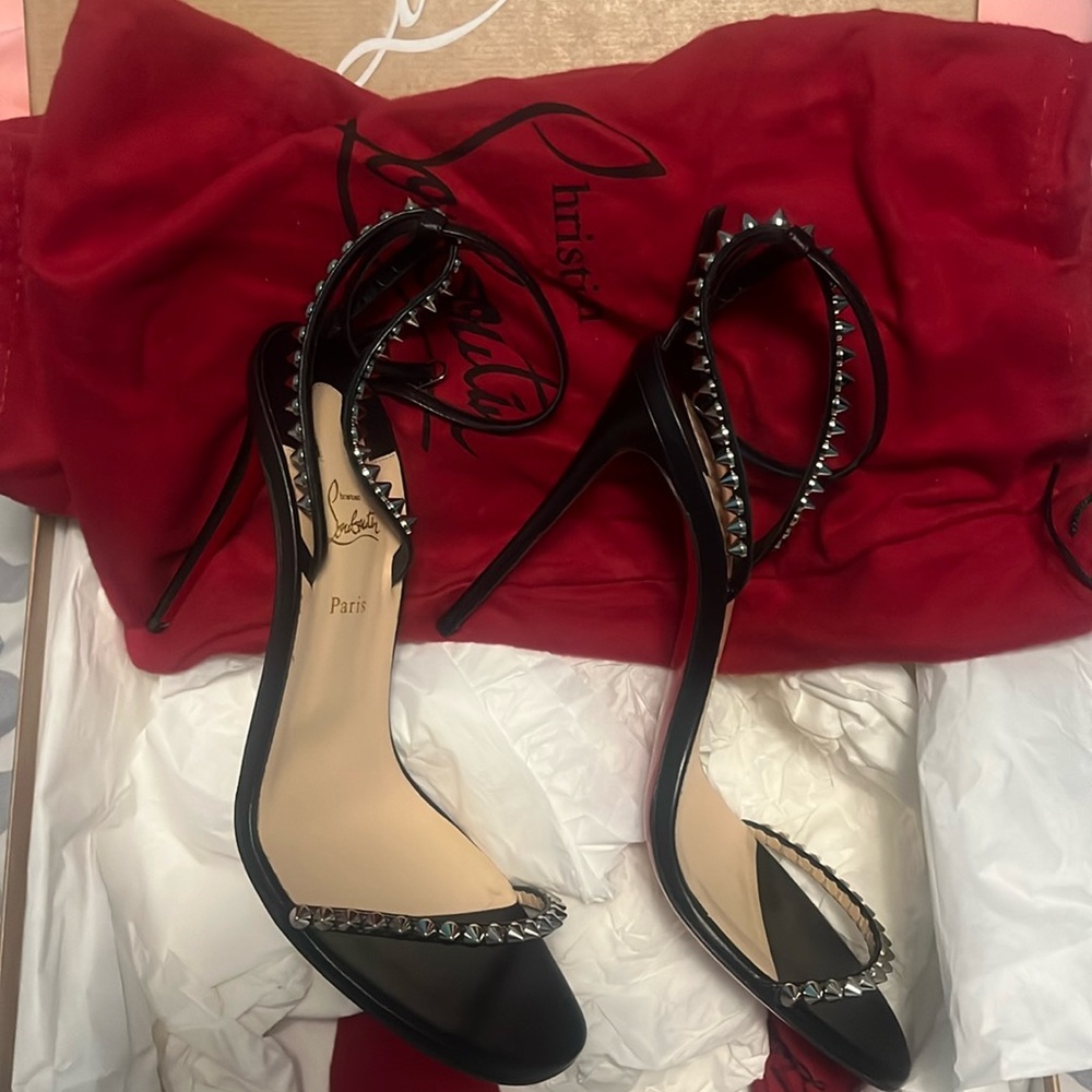 Christian Louboutin So Me Studded Sandal.